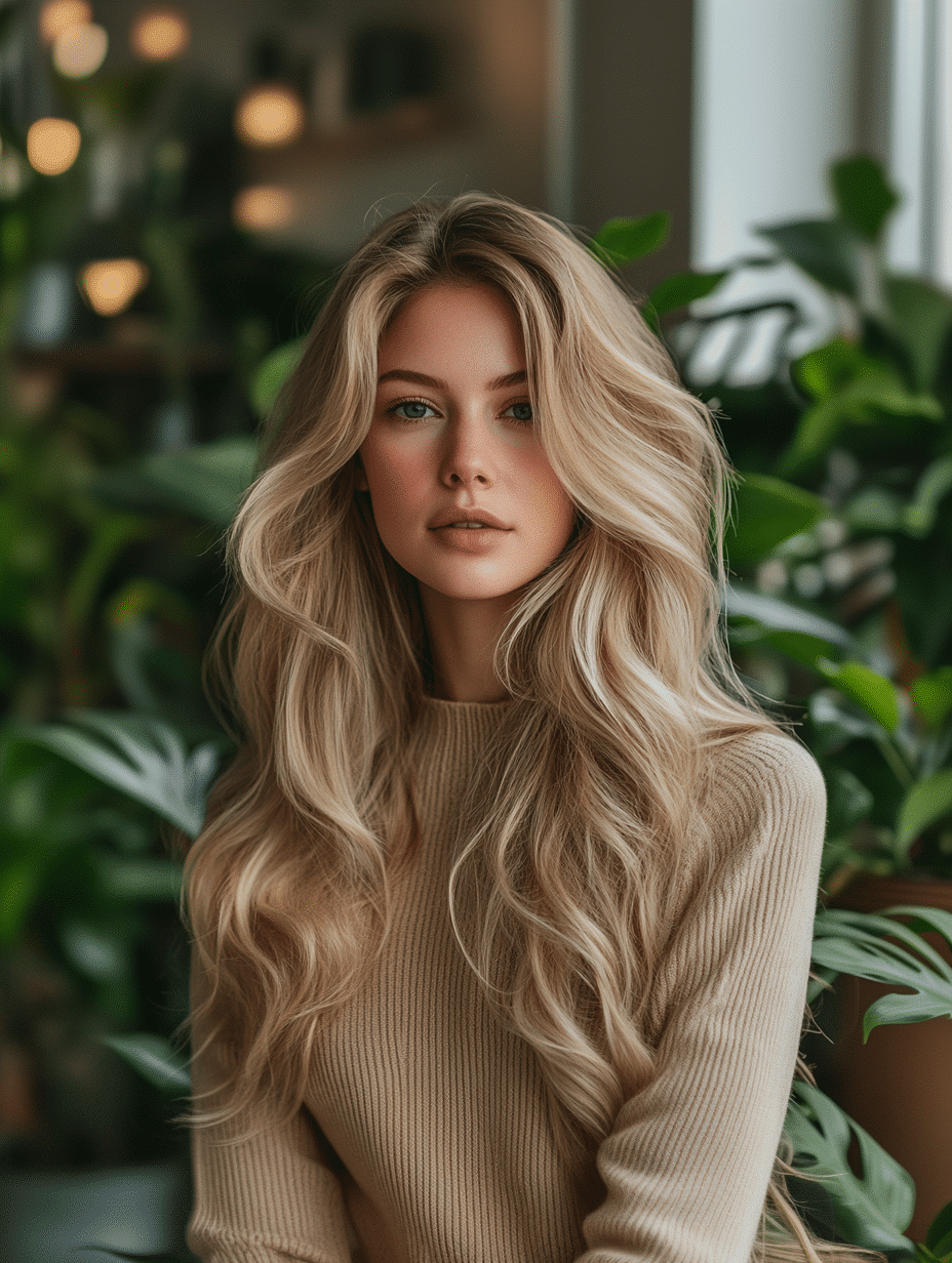 Портрет учасниці чемпіонату Level Up Championship на тлі зелених рослин